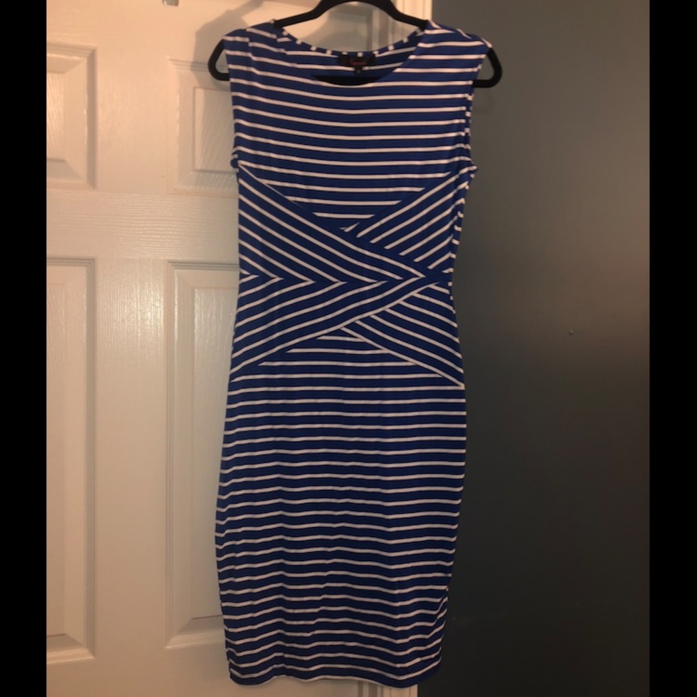 Blue stripe dress